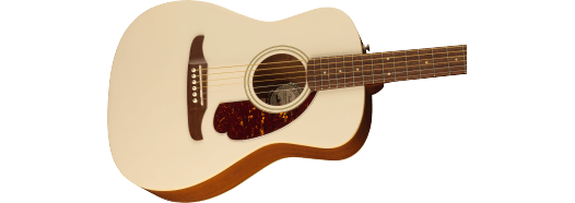 Fender Malibu Player, Walnut Fingerboard, Tortoiseshell Pickguard, Olympic White