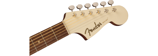 Fender Malibu Player, Walnut Fingerboard, Tortoiseshell Pickguard, Olympic White
