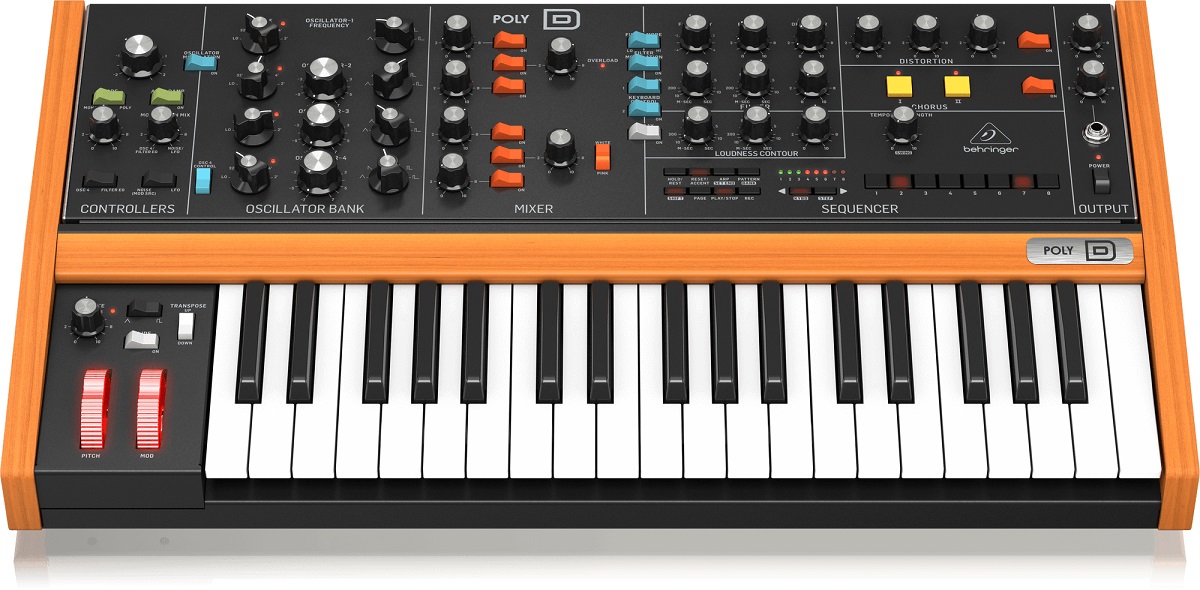 BEHRINGER POLY D SINTETIZZATORE ANALOGICO POLIFONICO 37 TASTI A 4 VOCI