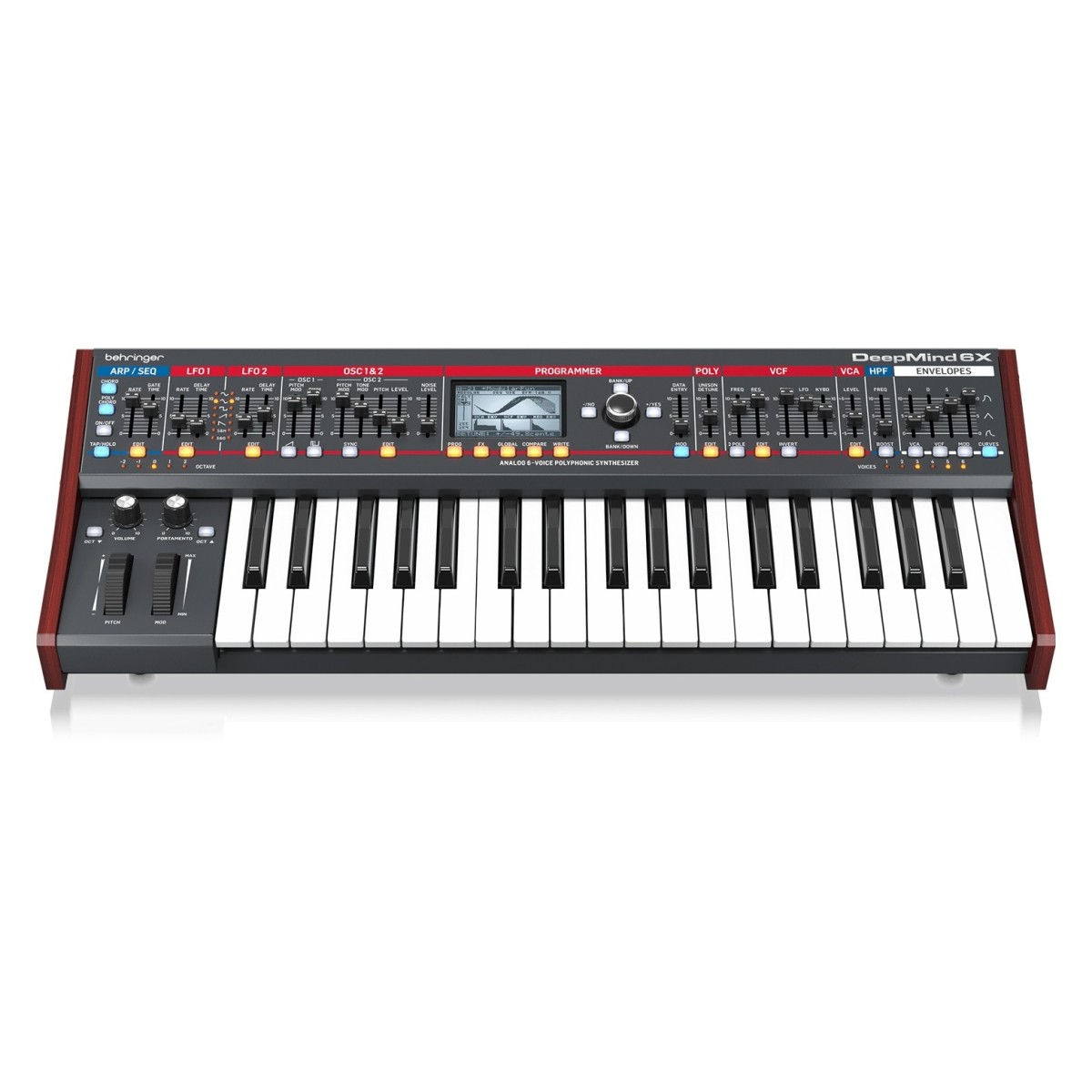 BEHRINGER DEEPMIND 6X SINTETIZZATORE ANALOGICO 6 VOCI 37 TASTI SEMIPESATI