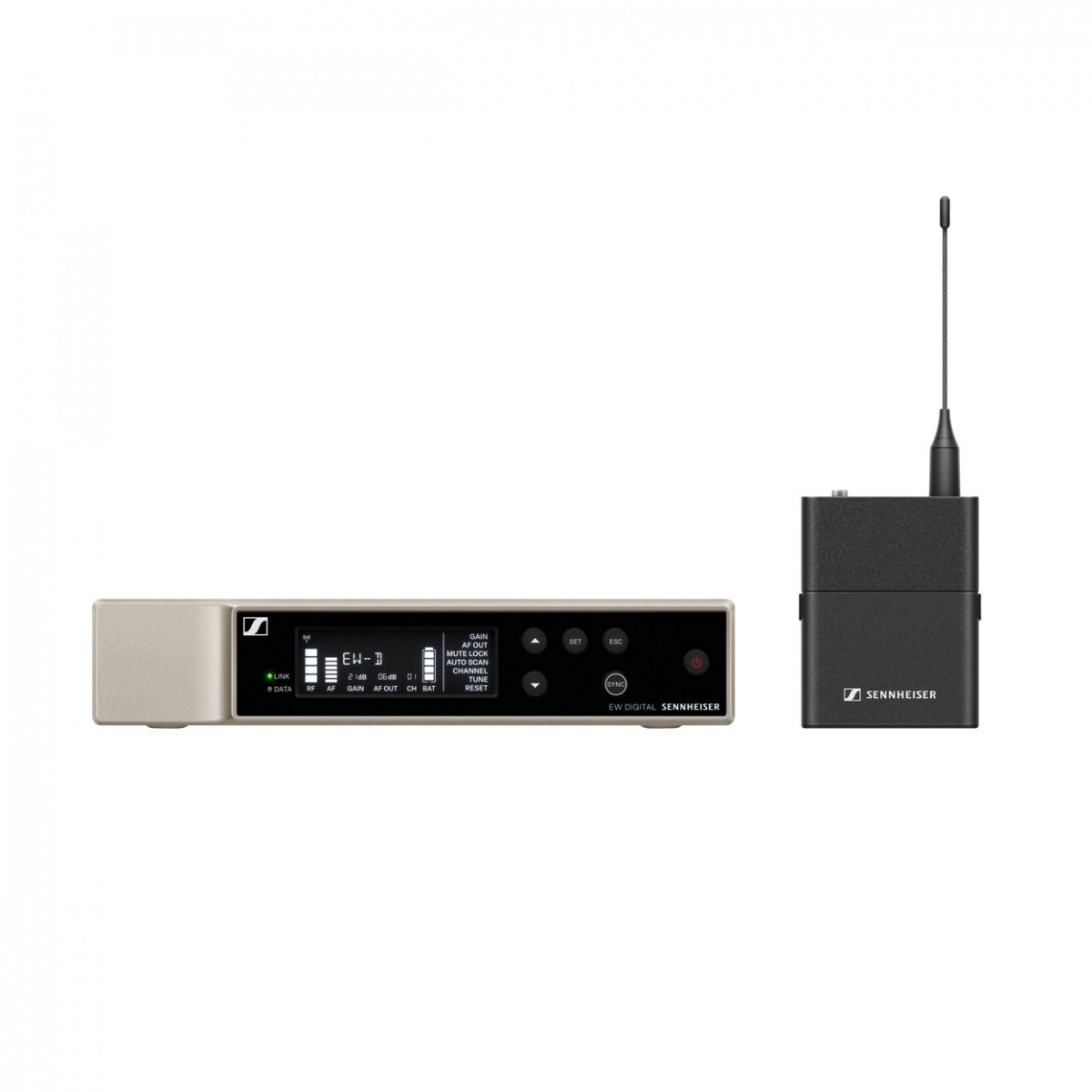 SENNHEISER EW-D SK BASE SET KIT WIRELESS CON RICEVITORE FISSO E TRASMETTITORE BODYPACK (S1-7: 606 2 - 662MHz)