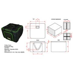 COBRA CC1031 BORSA UNIVERSALE IMBOTTITA BAG PER 4 PAR O EFFETTI LUCE 455 x 455 x 355 MM