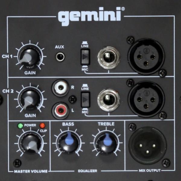 GEMINI AS2110P CASSA ATTIVA 2 VIE 1000W PICCO WOOFER 10" 2CANALI EQ2 BANDE