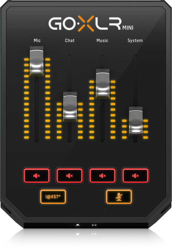 TC HELICON GO-XLR MINI MIXER DI TRASMISSIONE ONLINE CON INTERFACCIA AUDIO USB E PREAMPLIFICATORI MIDAS EX-DEMO