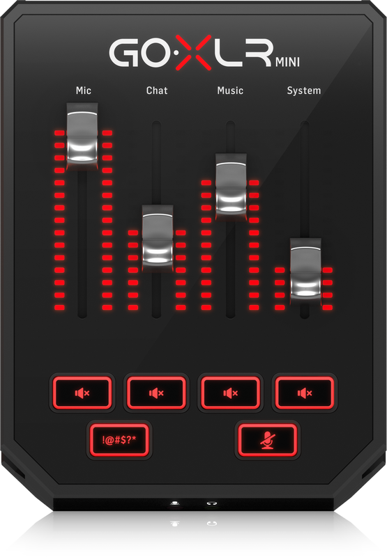 TC HELICON GO-XLR MINI MIXER DI TRASMISSIONE ONLINE CON INTERFACCIA AUDIO USB E PREAMPLIFICATORI MIDAS EX-DEMO
