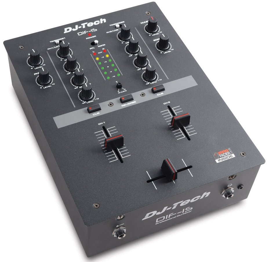DJ TECH DIF 1S MIXER 2 CANALI CON MINI INNOFADER