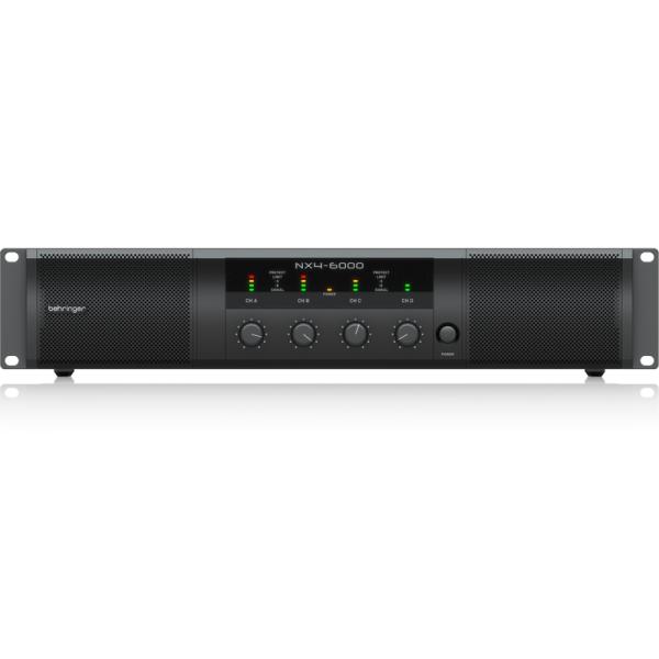 BEHRINGER NX4-6000 FINALE DI POTENZA 4 x 1600 WATT 4 CANALI CON COMPENSAZIONE AUTOMATICA DELL' IMPEDENZA EX-DEMO