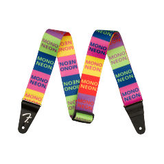 Fender "MonoNeon Logo Strap, Multi-Color, 2"""