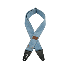 Fender x Wrangler Riveted Denim Strap, Light Indigo