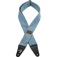 Fender Fender® x Wrangler® Riveted Denim Strap, Light Indigo