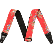 Fender Hawaiian Strap, 2", Red Floral