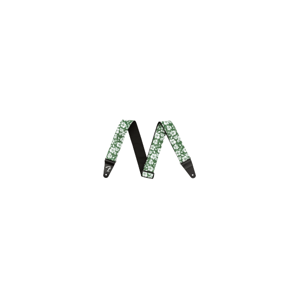 Fender "Hawaiian Strap, 2"", Green Floral"