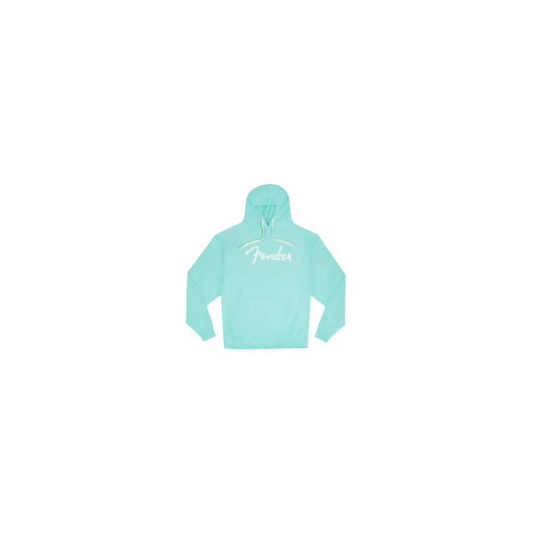 Fender Spaghetti Logo Hoodie, Daphne Blue, S