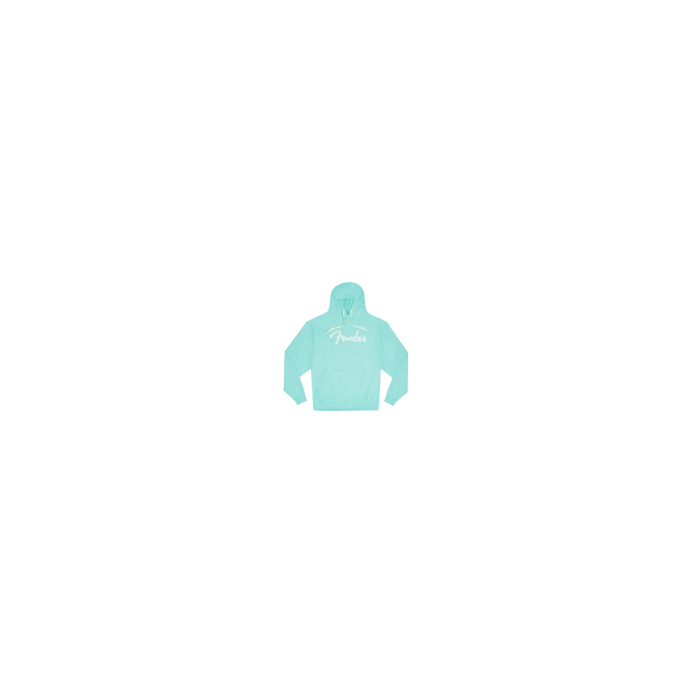 Fender Spaghetti Logo Hoodie, Daphne Blue, S