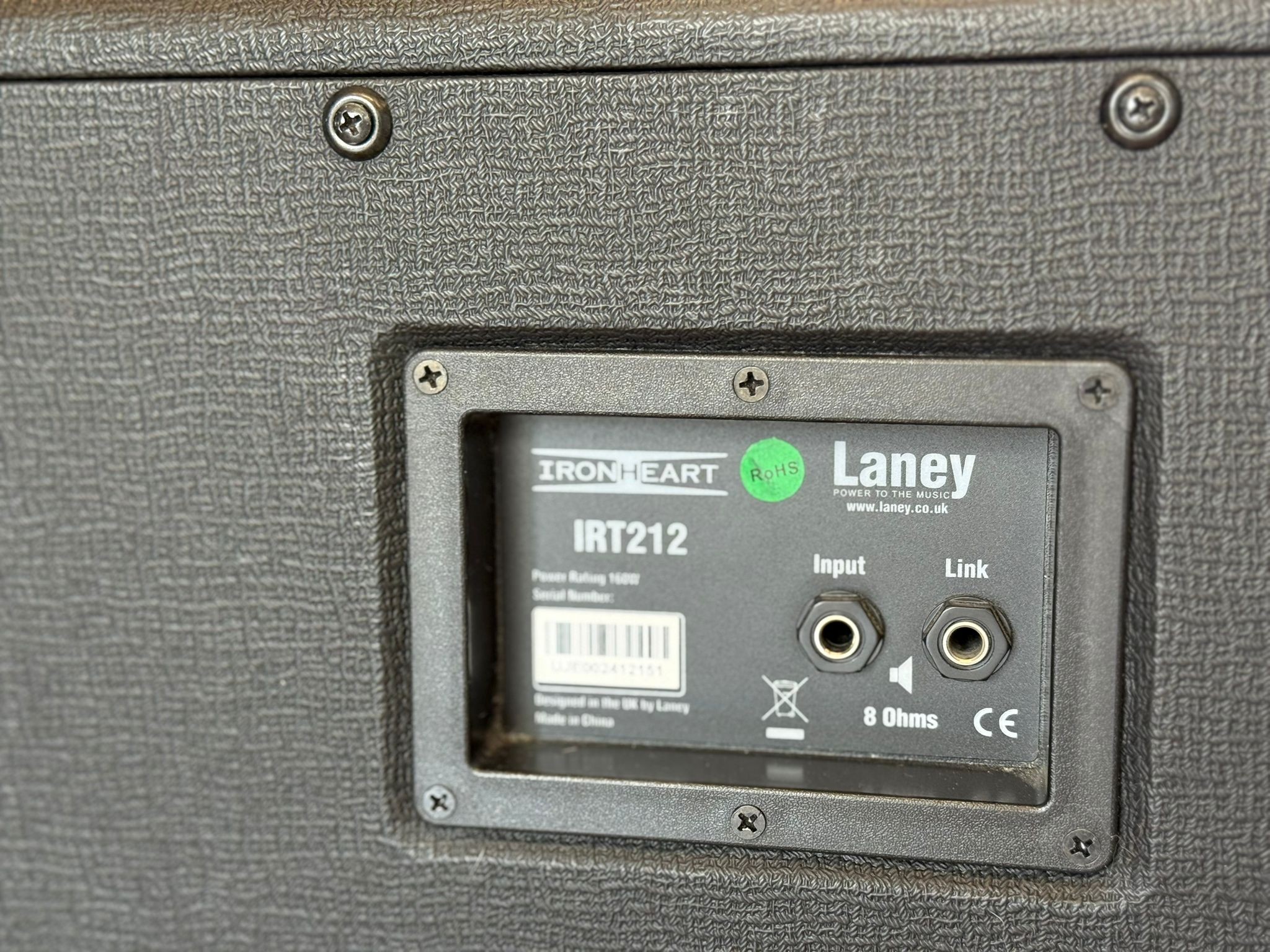 Laney IRT212 Cabinet 2x12" Usato – Ottime Condizioni