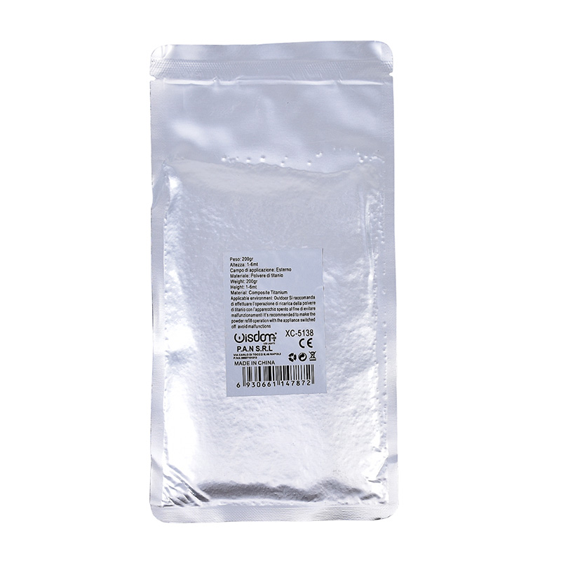 WISDOM XC-5138 POLVERE DI TITANIO COMPOSITO TI PER FONTANE FREDDE SPARK MACHINE DA 200 GRAMMI ALTEZZA 1 - 6 METRI