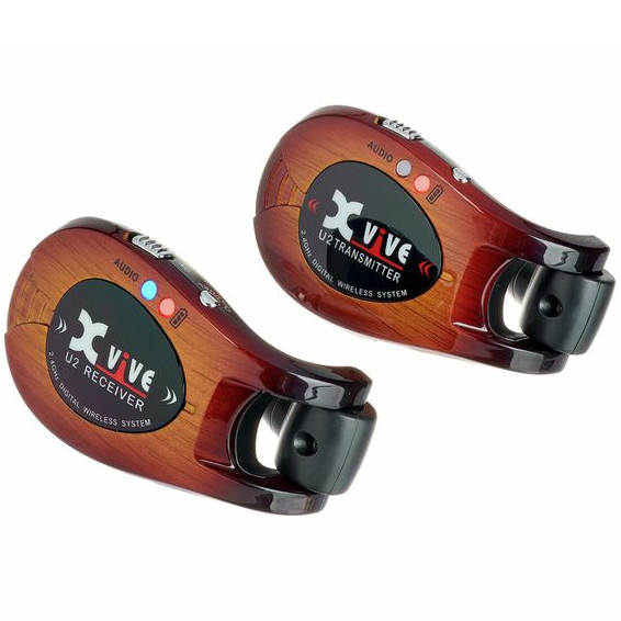 XVIVE U2 RADIOMIROFONO TRASMETTITORE-RICEVITORE SISTEMA RADIO WIRELESS DIGITALE 2 4GHZ DUAL USB RICARICABILE 5 ORE JACK REGOLABI