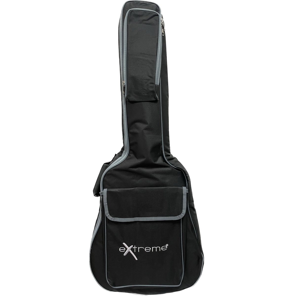 Extreme  BAG WG12 BORSA IMBOTTITA PER CHITARRA ACUSTICA 12MM CON 2 TASCHE FRONTALI COLORE NERO