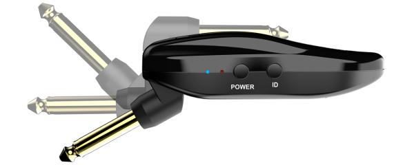AROMA ARG-05 TRASMETTITORE-RICEVITORE SISTEMA RADIO WIRELESS PER CHITARRA 5 8GHZ RICARICABILE USB JACK REGOLABILE