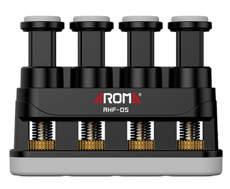 AROMA AHF-05BK ALLENATORE GINNICO PER CHITARRA E FIATI CON SISTEMA SI REGOLAZIONE PRESSIONE COLORE NERO