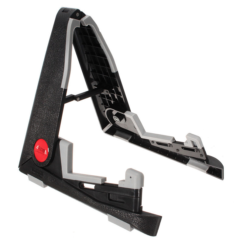 AROMA AUS-02 STAND PER CHITARRA SUPPORTO ROBUSTO COMPLETAMENTE RIPIEGABILE REGOLABILE IN PROFONDITA'
