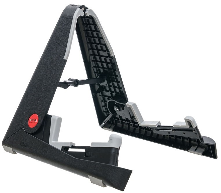 AROMA AGS-01 STAND PER CHITARRA E BASSO SUPPORTO ROBUSTO COMPLETAMENTE RIPIEGABILE REGOLABILE IN PROFONDITA'