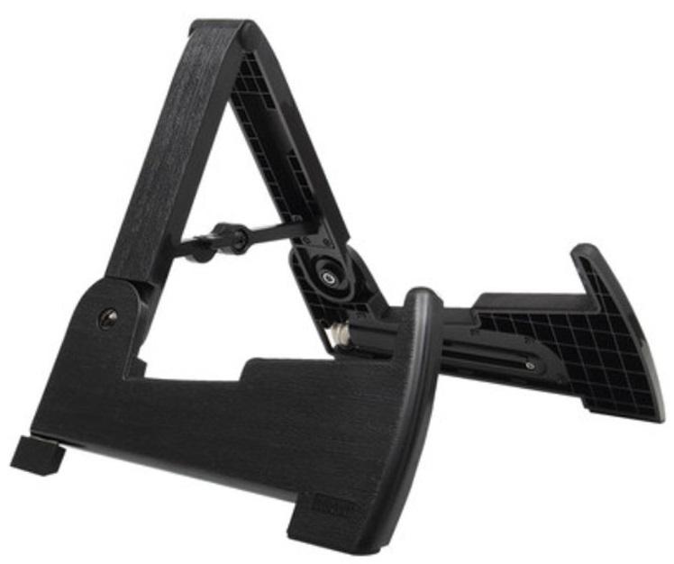 AROMA AGS-02 STAND PER CHITARRA E BASSO COMPLETAMENTE RIPIEGABILE CON PIEDI ESTRAIBILI IN METALLO + CUSTODIA