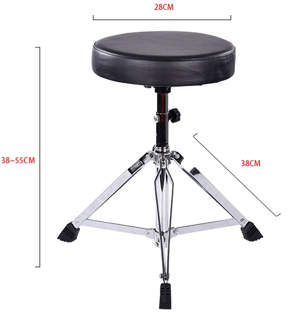 EXTREME DS95 SGABELLO TRE PIEDI PER BATTERIA E TASTIERA AD ALTEZZA REGOLABILE