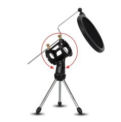 EXTREME F9 ASTA DA TAVOLO PER MICROFONO CON SUPPORTO ANTI SHOCK E FILTRO ANTI POP INTEGRATO