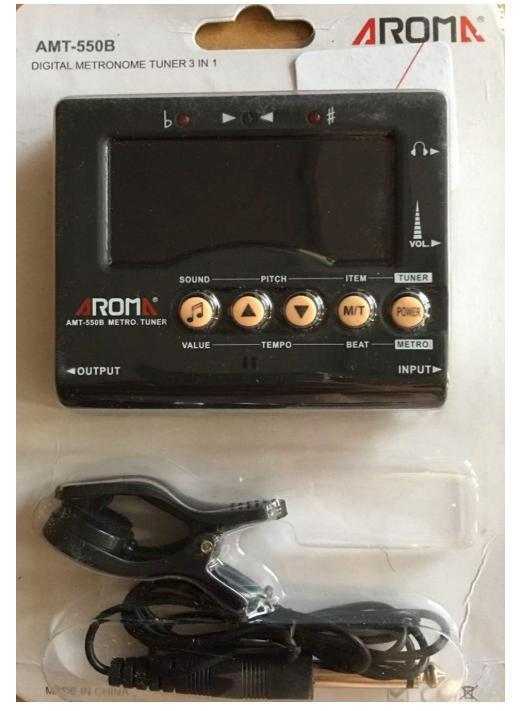 AROMA AMT-560 ACCORDATORE-MISURATORE DI TONO-METRONOMO PROFESSIONALE 3 IN 1