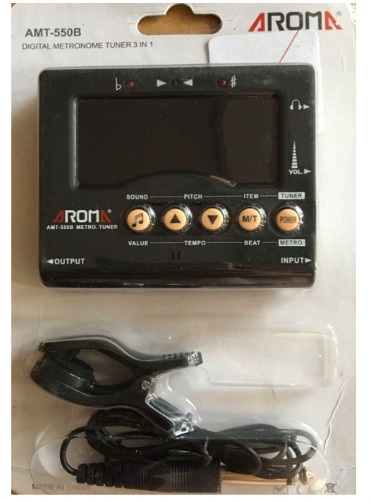 AROMA AMT-560 ACCORDATORE-MISURATORE DI TONO-METRONOMO PROFESSIONALE 3 IN 1