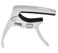 AROMA AC30 SILVER CAPOTASTO PER CHITARRA ELETTRICA E ACUSTICA CON PRESSIONE REGOLABILE