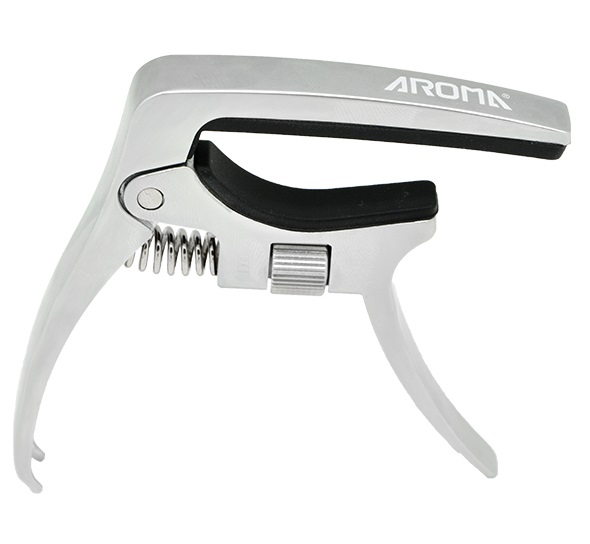 AROMA AC30 SILVER CAPOTASTO PER CHITARRA ELETTRICA E ACUSTICA CON PRESSIONE REGOLABILE