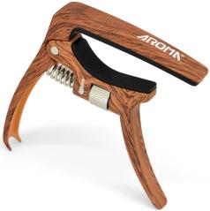 AROMA AC30 WOOD CAPOTASTO PER CHITARRA ELETTRICA E ACUSTICA CON PRESSIONE REGOLABILE