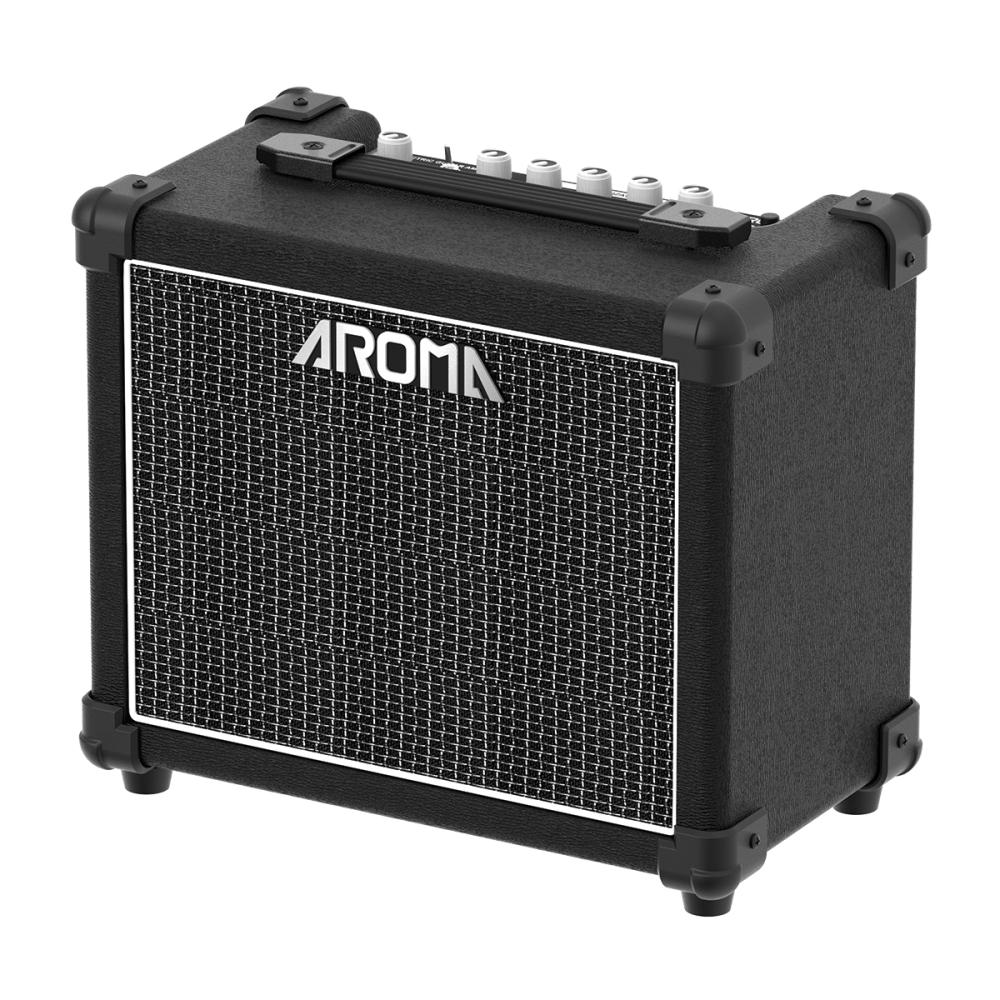 AROMA AG-20 AMPLIFICATORE CLEAN + OVERDRIVE 20 WATT 6 5" PER CHITARRA ELETTRICA CON EFFETTI BLUETOOTH