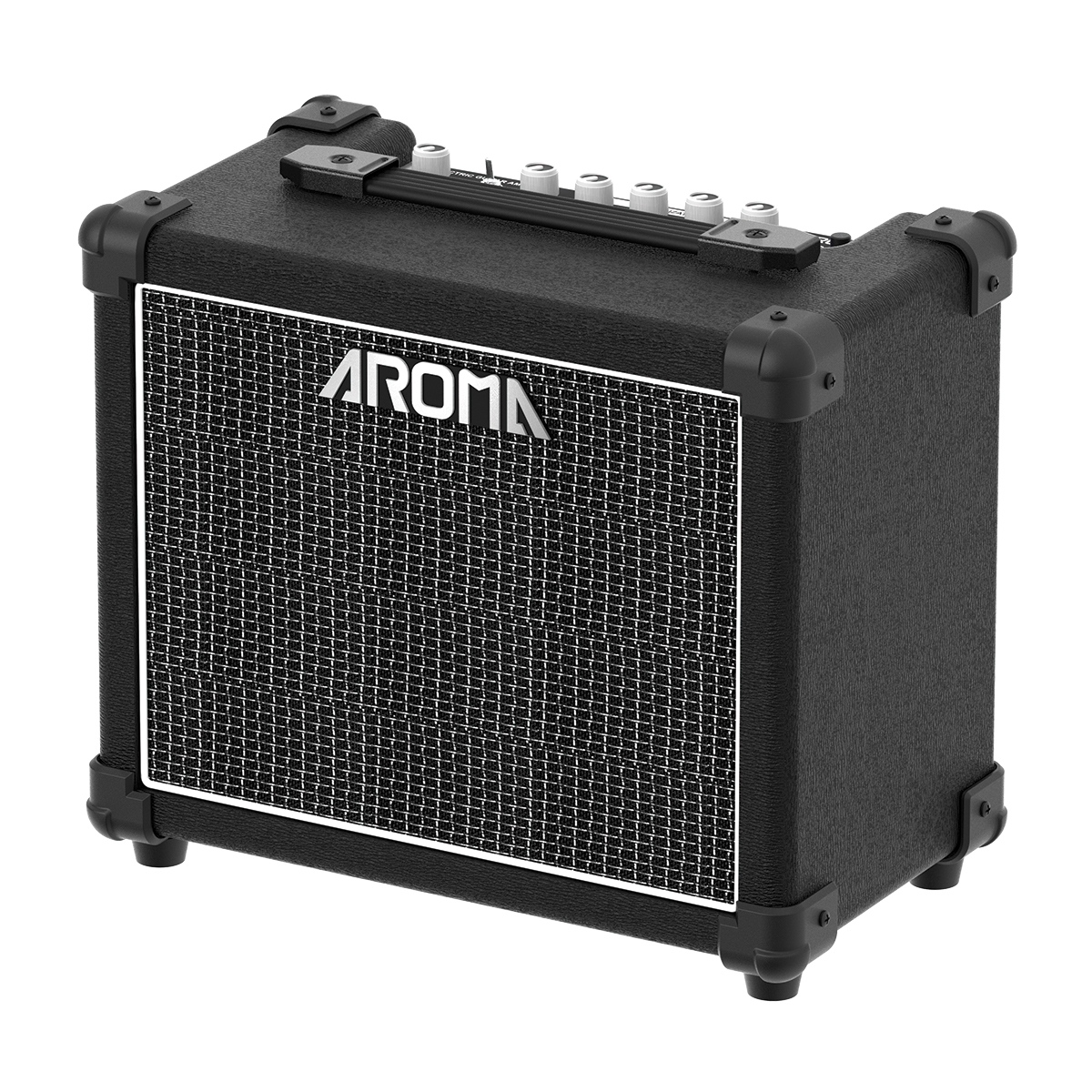 AROMA AG-20 AMPLIFICATORE CLEAN + OVERDRIVE 20 WATT 6 5" PER CHITARRA ELETTRICA CON EFFETTI BLUETOOTH