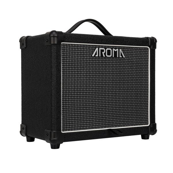 AROMA AG-20 AMPLIFICATORE CLEAN + OVERDRIVE 20 WATT 6 5" PER CHITARRA ELETTRICA CON EFFETTI BLUETOOTH