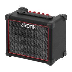 AROMA AG-20B AMPLIFICATORE CLEAN + OVERDRIVE 20 WATT 6 5" PER BASSO CON EFFETTI E BLUETOOTH