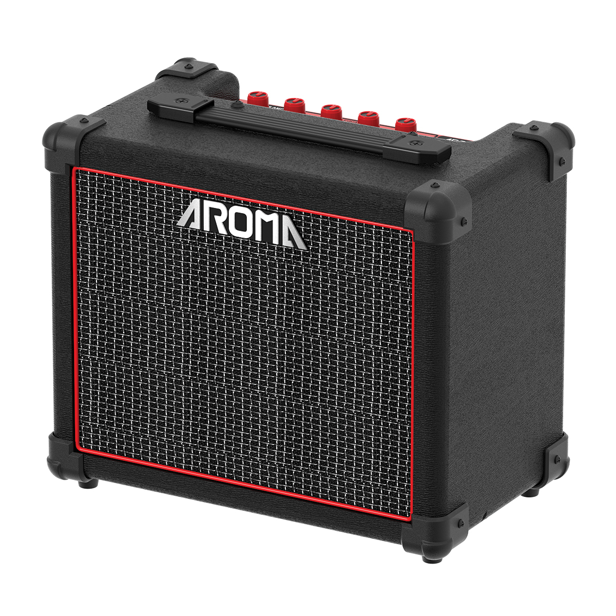 AROMA AG-20B AMPLIFICATORE CLEAN + OVERDRIVE 20 WATT 6 5" PER BASSO CON EFFETTI E BLUETOOTH