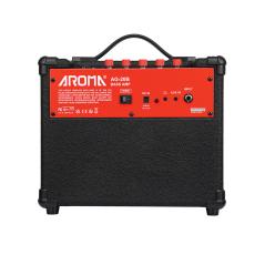 AROMA AG-20B AMPLIFICATORE CLEAN + OVERDRIVE 20 WATT 6 5" PER BASSO CON EFFETTI E BLUETOOTH