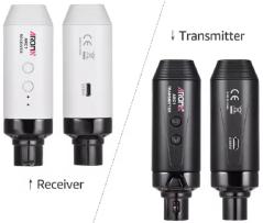 AROMA ARC 1 SISTEMA WIRELESS PER MICROFONO COMPOSTO DA TRASMETTITORE E RICEVITORE COMPATTI E PORTATILI