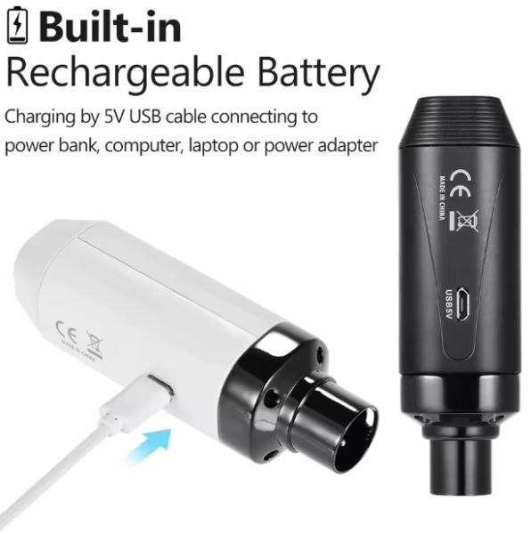 AROMA ARC 1 SISTEMA WIRELESS PER MICROFONO COMPOSTO DA TRASMETTITORE E RICEVITORE COMPATTI E PORTATILI