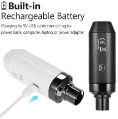 AROMA ARC 1 SISTEMA WIRELESS PER MICROFONO COMPOSTO DA TRASMETTITORE E RICEVITORE COMPATTI E PORTATILI