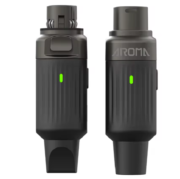 AROMA ARC 2 SISTEMA WIRELESS PER MICROFONO COMPOSTO DA TRASMETTITORE E RICEVITORE COMPATTI E PORTATILI