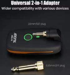 AROMA ARU 10 TRASMETTITORE-RICEVITORE SISTEMA RADIO WIRELESS PER CHITARRA