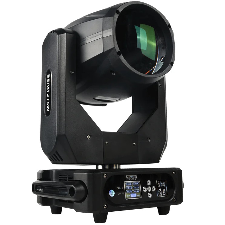 SHEHDS BEAM 275W 10R COPPIA TESTE MOBILI R10 275W DMX 14-16 CANALI 18 GOBOS DOPPIO PRISMA STROBO 14 COLORI + BIANCO + CASE