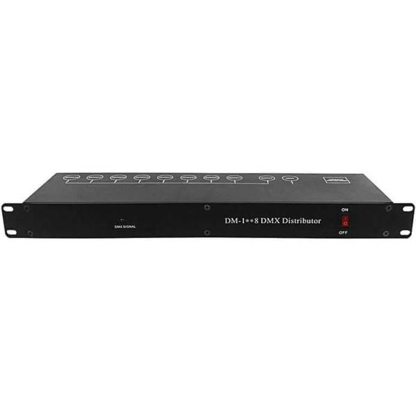 SHEHDS STAGE DMX512 SPLITTER DMX 8 CANALI INGRESSI E USCITE XLR 3 PIN