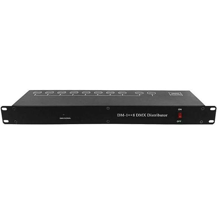 SHEHDS STAGE DMX512 SPLITTER DMX 8 CANALI INGRESSI E USCITE XLR 3 PIN