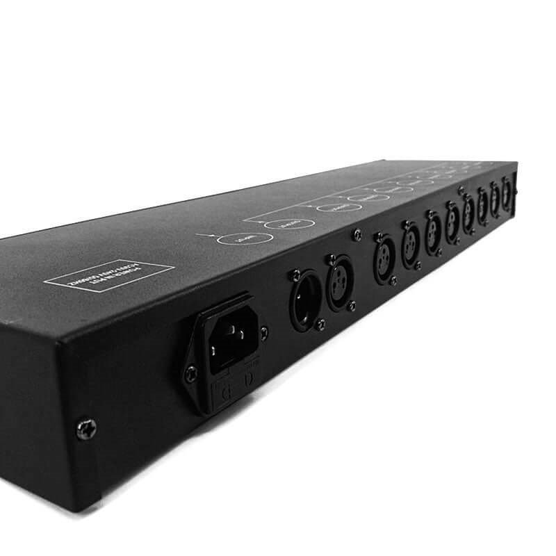 SHEHDS STAGE DMX512 SPLITTER DMX 8 CANALI INGRESSI E USCITE XLR 3 PIN