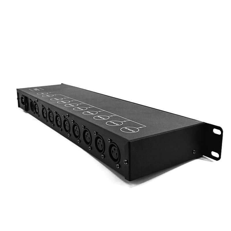 SHEHDS STAGE DMX512 SPLITTER DMX 8 CANALI INGRESSI E USCITE XLR 3 PIN
